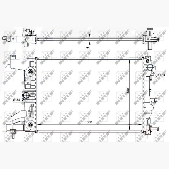 NRF NRF59144 Engine Radiator