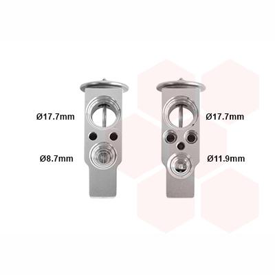 VAN WEZEL WEZ37001411 Air Conditioning Expansion Valve