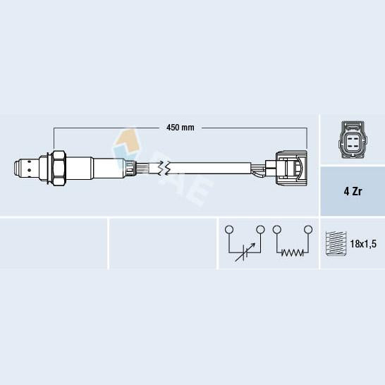 FAE AE77523 Lambda Sensor