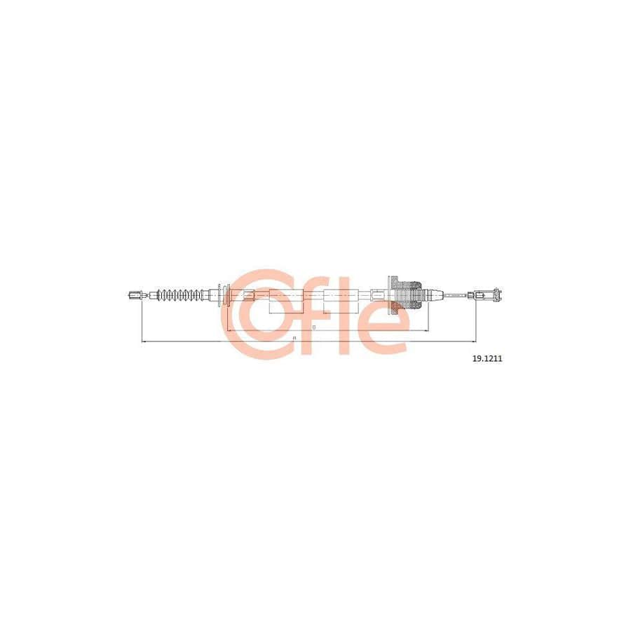 Cofle 19.1211 Clutch Cable for Daihatsu Fourtrak