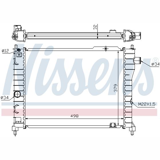 NISSENS NIS63062A Engine Radiator