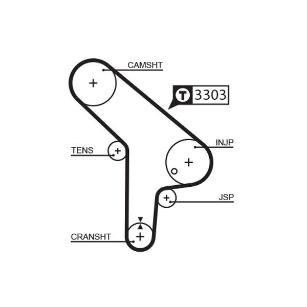 GATES GAT5078 Timing Belt