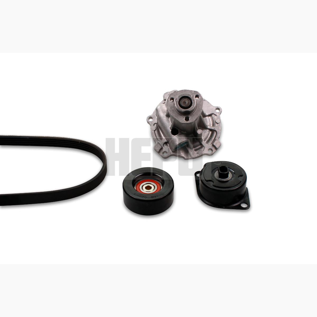 HEPU PK05424 Water Pump + V-Ribbed Belt Kit