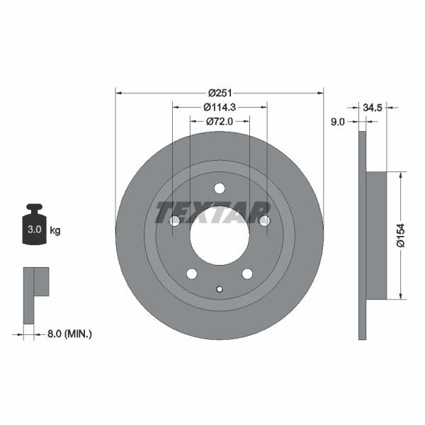 HERTH+BUSS JAKOPARTS J3274003 Brake Caliper Guide Sleeve Kit