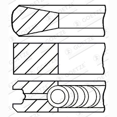 GOETZE 08-524700-00 Piston Ring Kit
