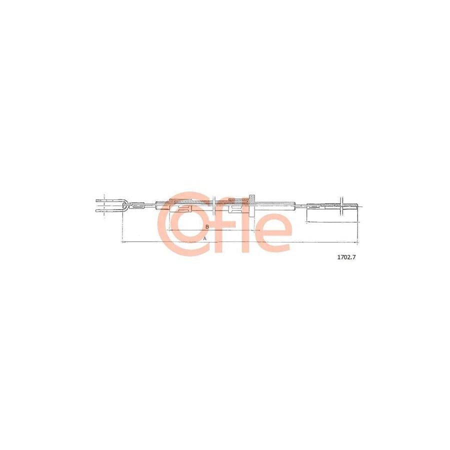 Cofle 1702.7 Clutch Cable for Iveco Daily