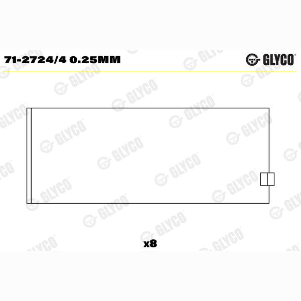 GLYCO 71-2724/40.25MM Connecting Rod Bearing