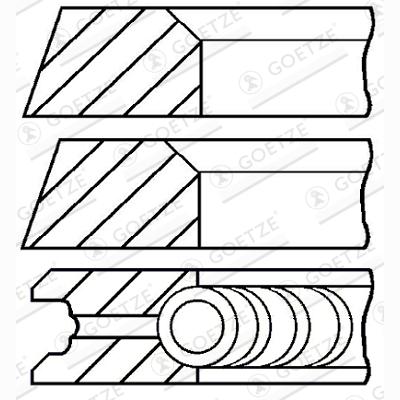 GOETZE 08-319700-10 Piston Ring Kit