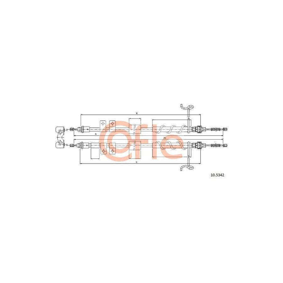 Cofle 10.5342 Hand Brake Cable