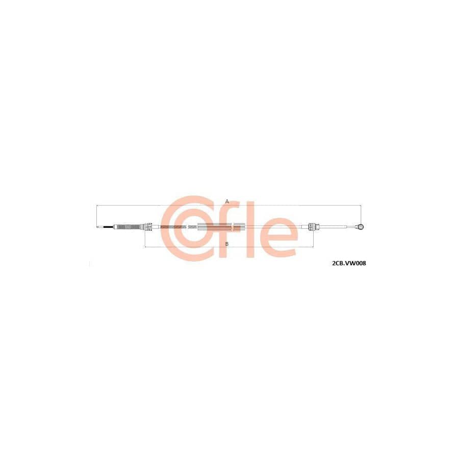 Cofle 92.2Cb.Vk008 Cable, Manual Transmission