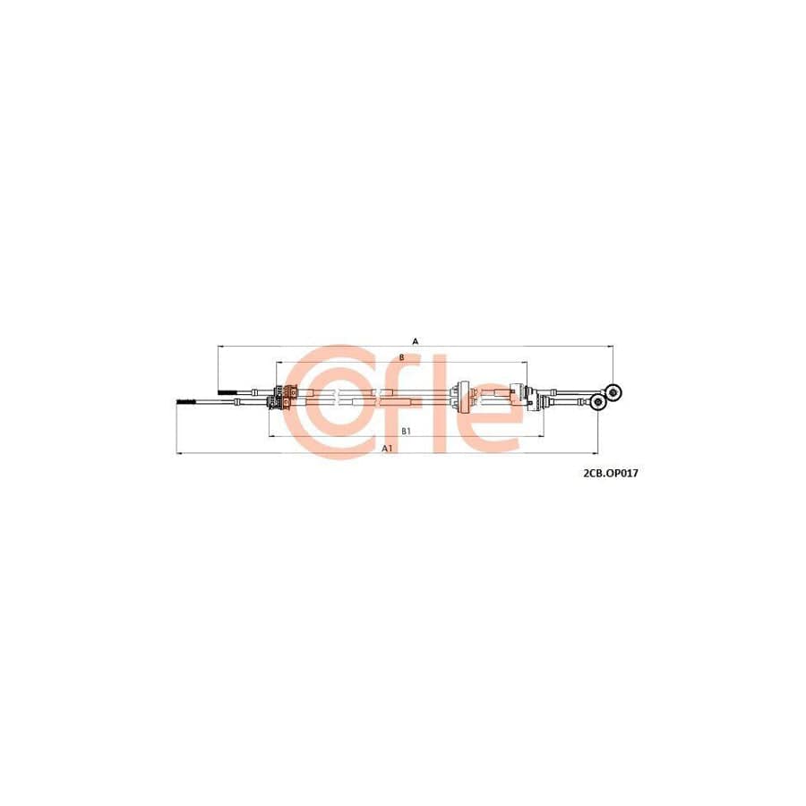 Cofle 92.2Cb.Op017 Cable, Manual Transmission for Opel Insignia