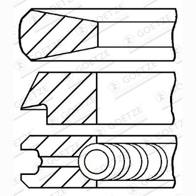 GOETZE 08-114400-45 Piston Ring Kit