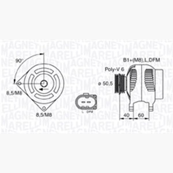 MAGNETI MARELLI 063731542010 Alternator
