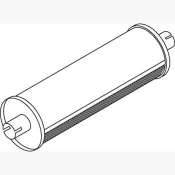 DINEX DIN49333 Centre/Rear Muffler