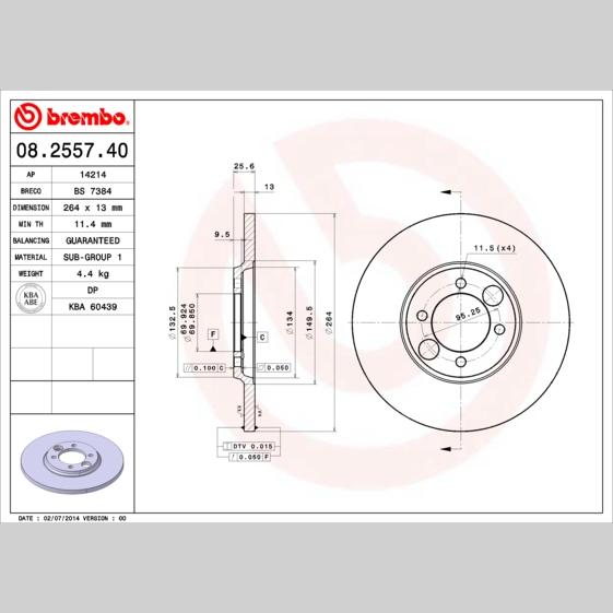 OE IVECO 1902317 Disc Brake Caliper Repair Kit
