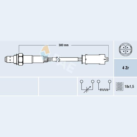 FAE AE77336 Lambda Sensor
