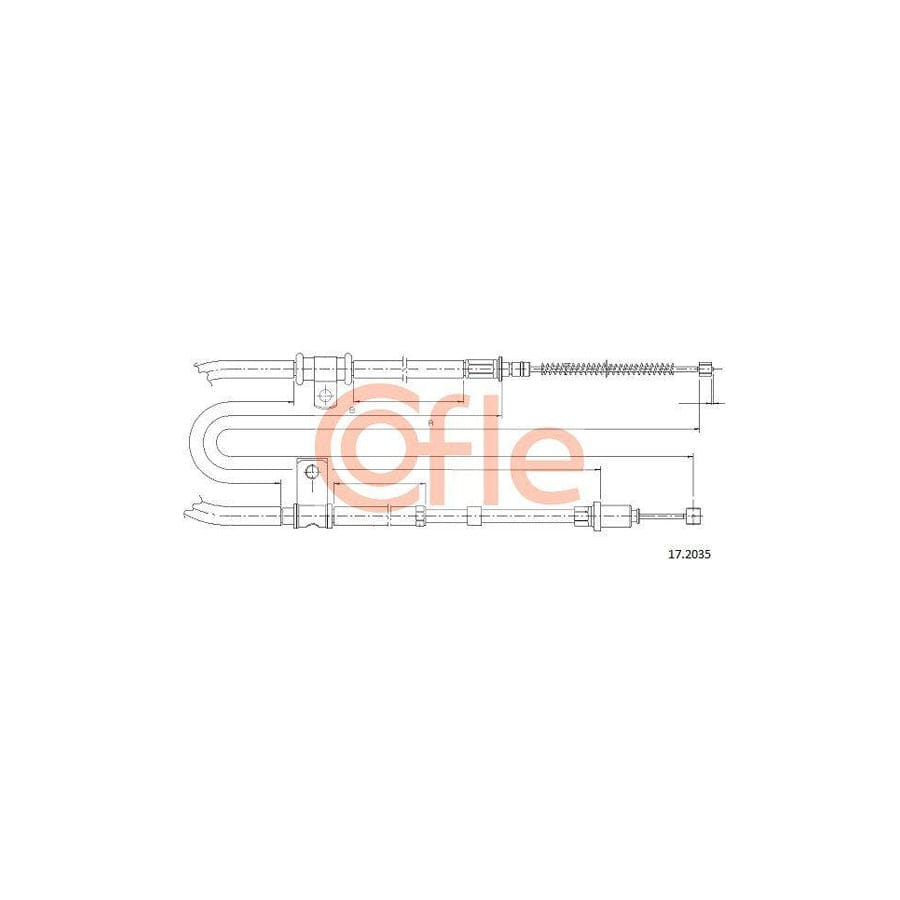 Cofle 17.2035 Hand Brake Cable