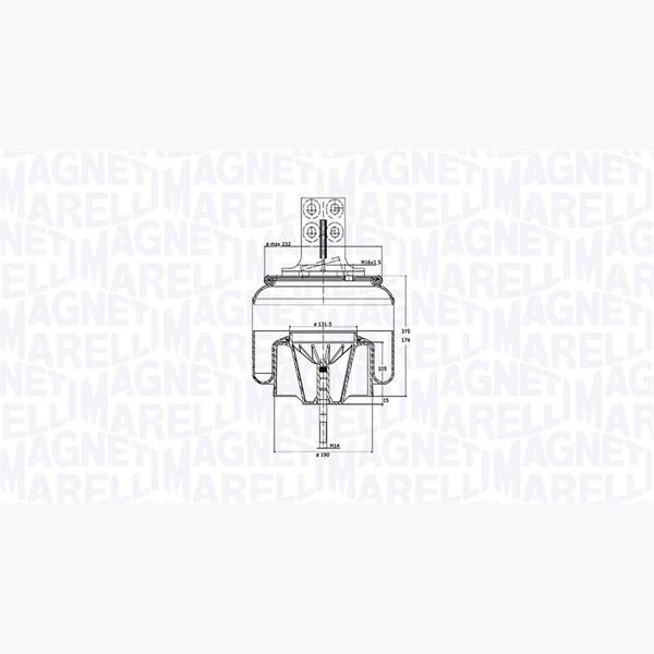 MAGNETI MARELLI 030607020272 Compressed-Air System Air Tank