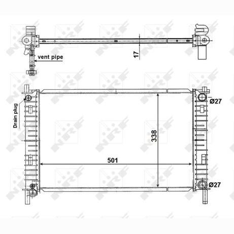 NRF NRF56134 Engine Radiator