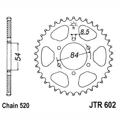 JT JTR602,40 Chain Sprocket