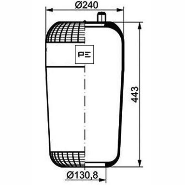 PETERS 084.107-70 Air Suspension Bellow