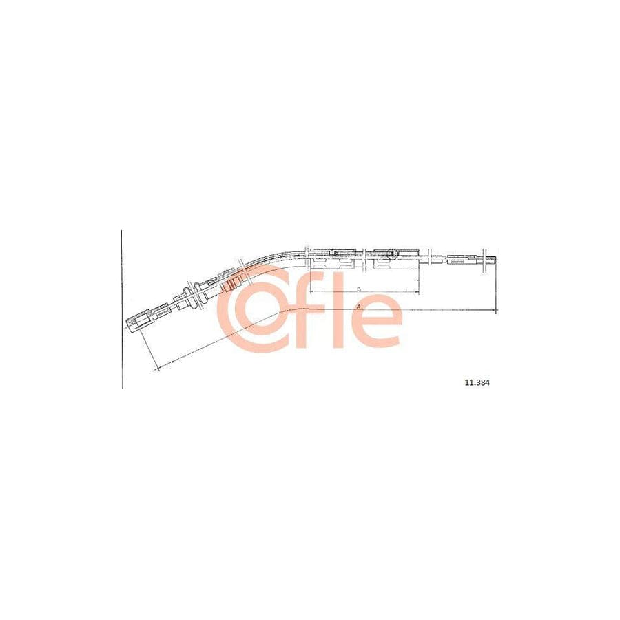 Cofle 11.384 Clutch Cable for Porsche 911