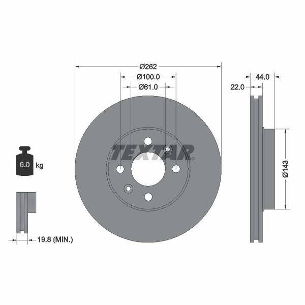 WABCO 8106120174 Brake Caliper Guide Bellow