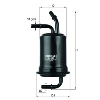 KNECHT KL487 Fuel Filter