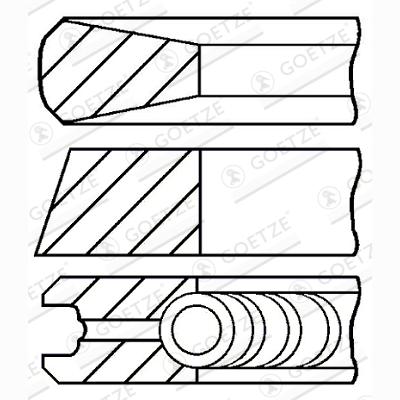 GOETZE 08-431907-00 Piston Ring Kit
