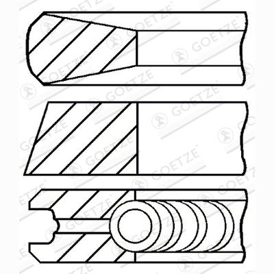 GOETZE 08-431000-00 Piston Ring Kit