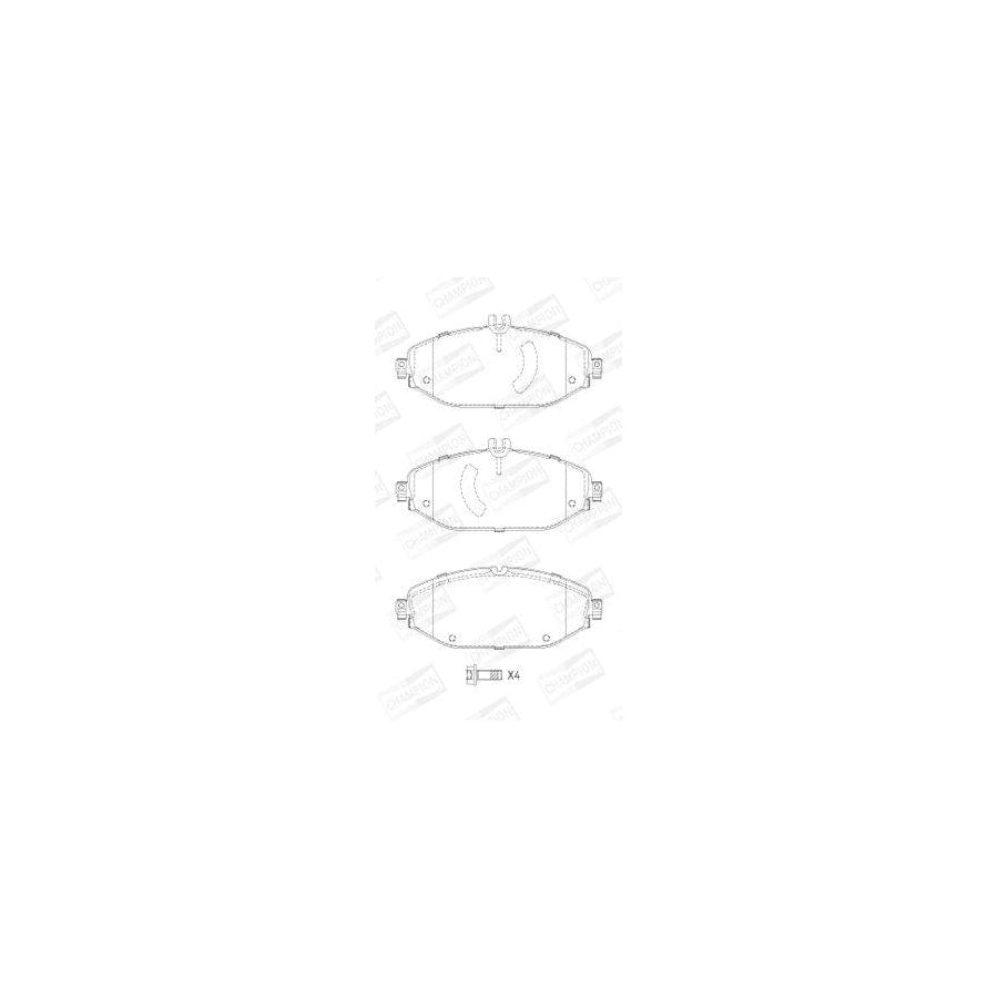 Champion 573692Ch Brake Pad Set