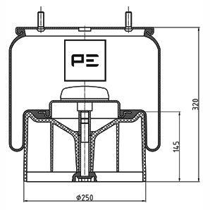 PETERS 084.116-73 Air Suspension Bellow