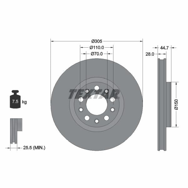 AUTOFREN SEINSA D7-080C Brake Caliper Guide Sleeve Kit