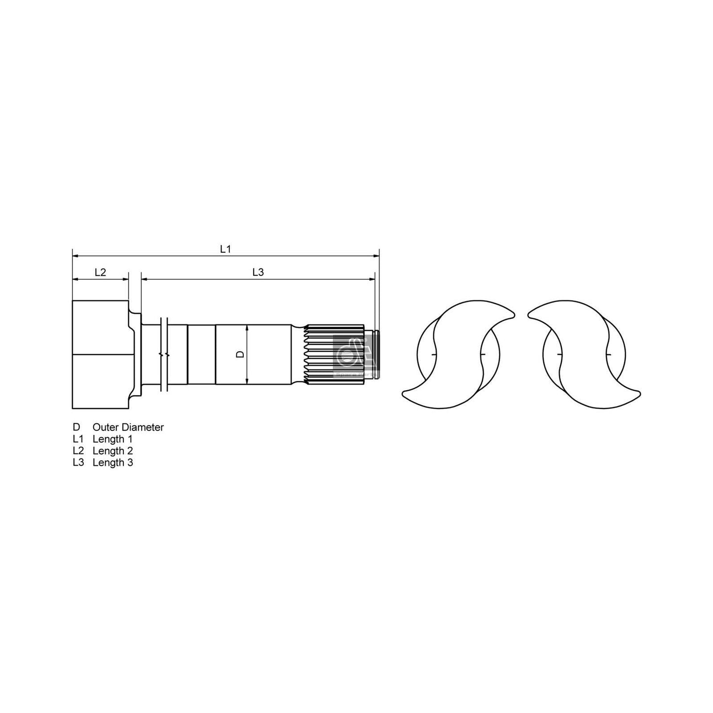 AUGER AUG53442 Brake Shoe Sleeve Repair Kit