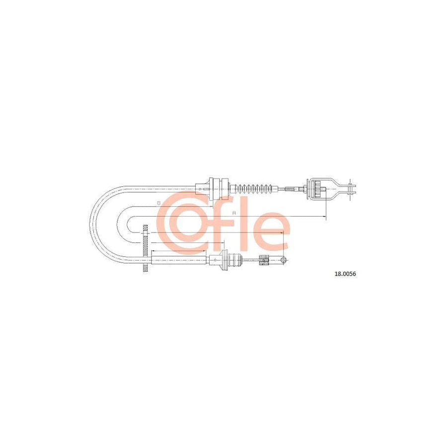 Cofle 92.18.0056 Clutch Cable for Nissan Primera