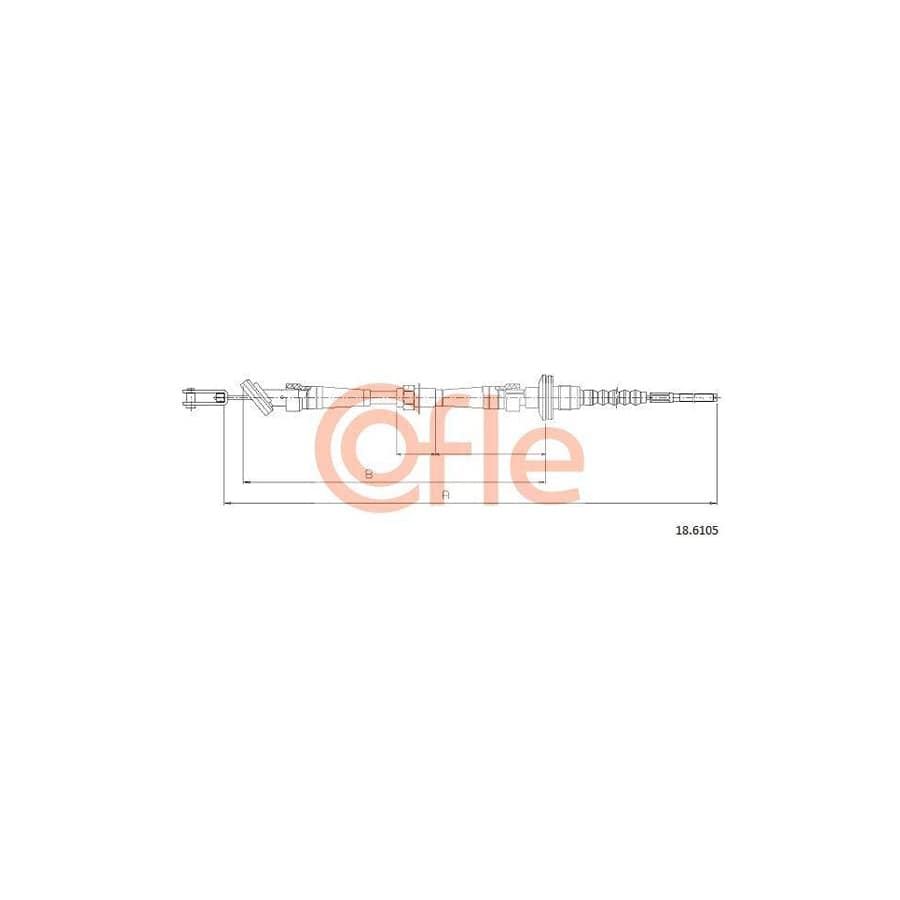 Cofle 18.6105 Clutch Cable for Suzuki Baleno