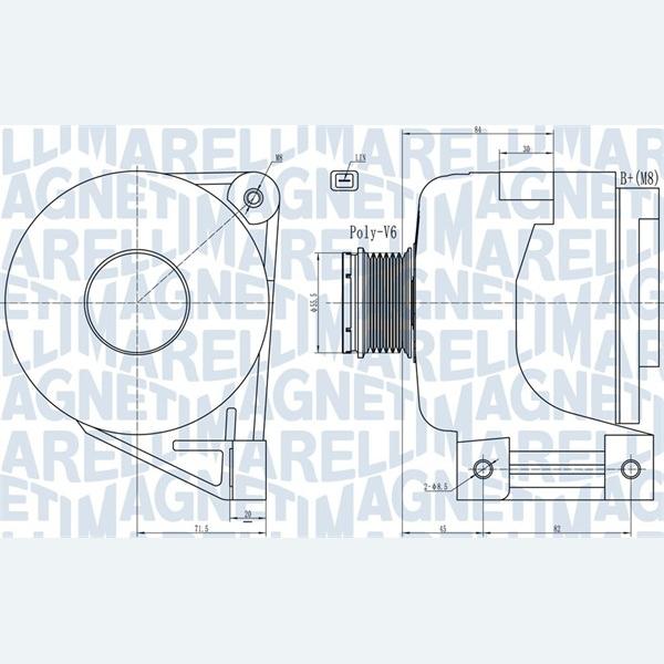 MAGNETI MARELLI 063731988010 Alternator