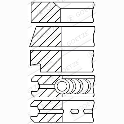 GOETZE 08-381100-00 Piston Ring Kit