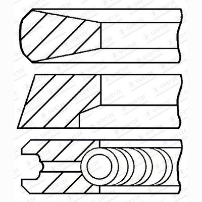 GOETZE 08-146300-10 Piston Ring Kit