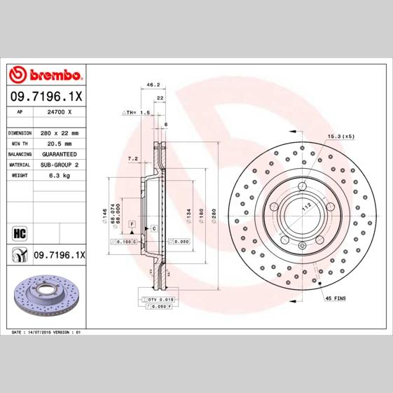 TOURMAX BCR-406 Disc Brake Caliper Repair Kit
