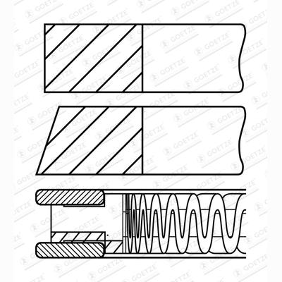 GOETZE 08-426107-00 Piston Ring Kit