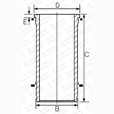 GOETZE 15-608890-00 Cylinder Liner