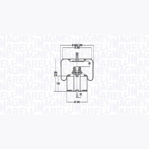 MAGNETI MARELLI 030607020290 Compressed-Air System Air Tank