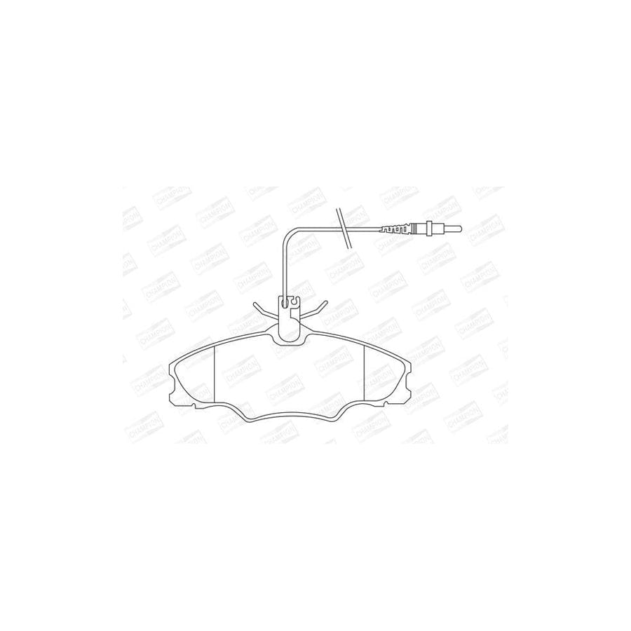 Champion 571897Ch Brake Pad Set for Peugeot 406