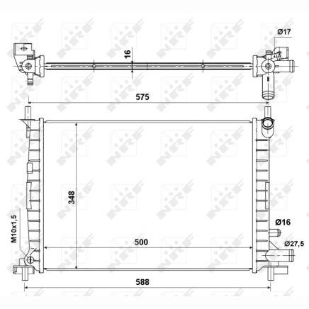 NRF NRF50130A Engine Radiator