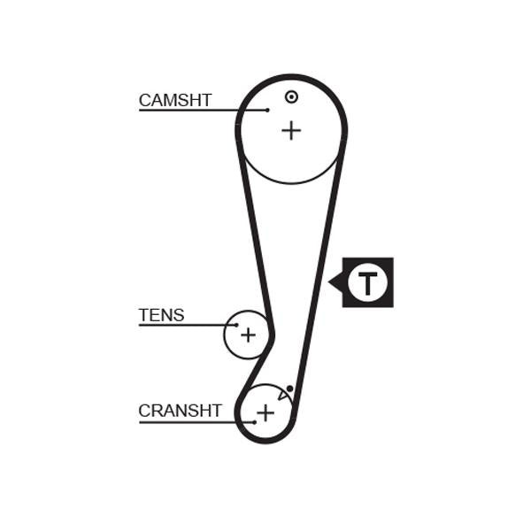 GATES GAT1403RM Timing Belt