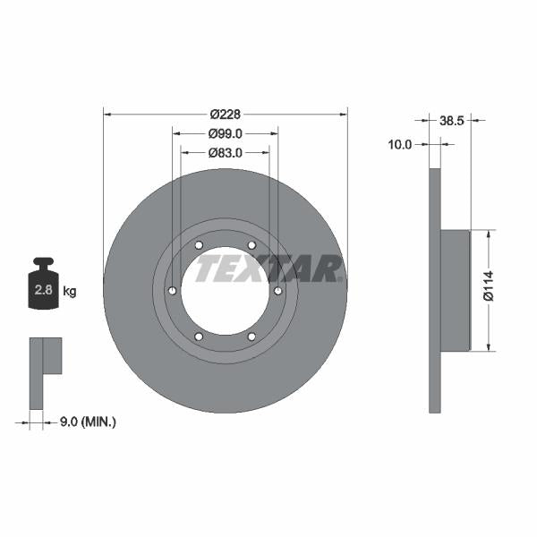 AUTOFREN SEINSA D7-223C Brake Caliper Guide Sleeve Kit