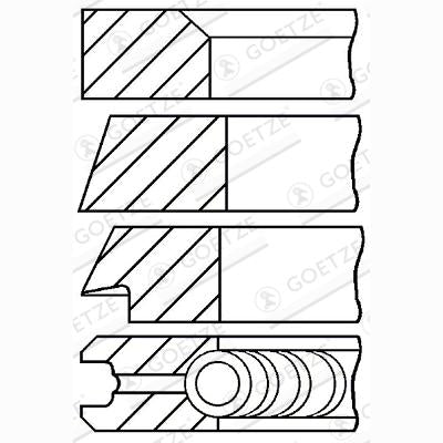 GOETZE 08-523300-00 Piston Ring Kit