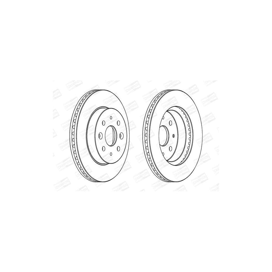 Champion 562557Ch Brake Disc for KIA Rio