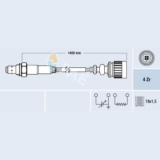 FAE AE77175 Lambda Sensor